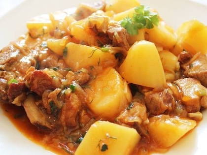 Жаркое из свинины с картофелем