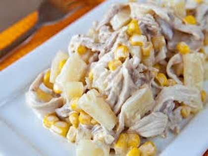 Куриная грудка с ананасом