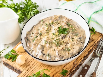 Сливочно грибной соус